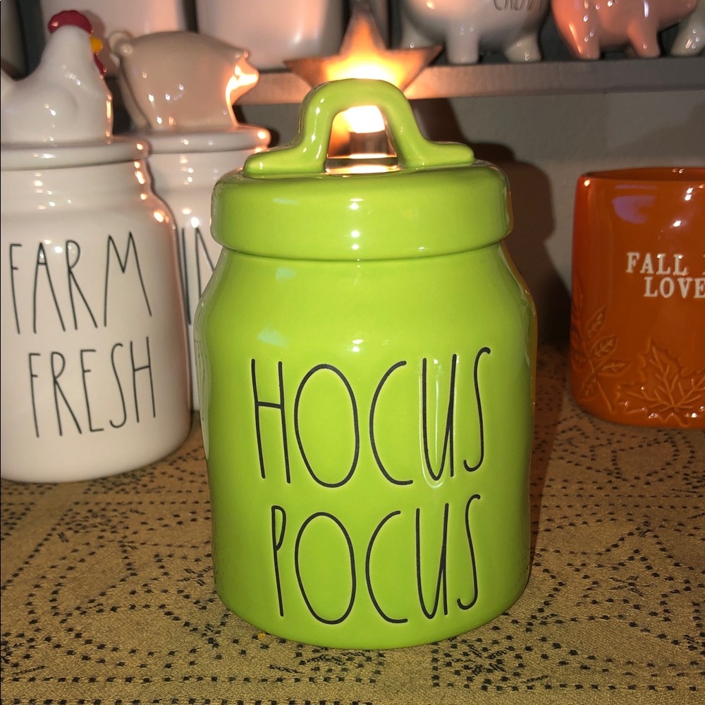 Rae Dunn HOCUS POCUS Baby Canister Lime Green